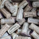 Bouchons de liège de bouteilles de vin de Bordeaux