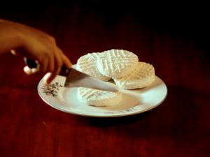 Assiette de fromage frais de brebis