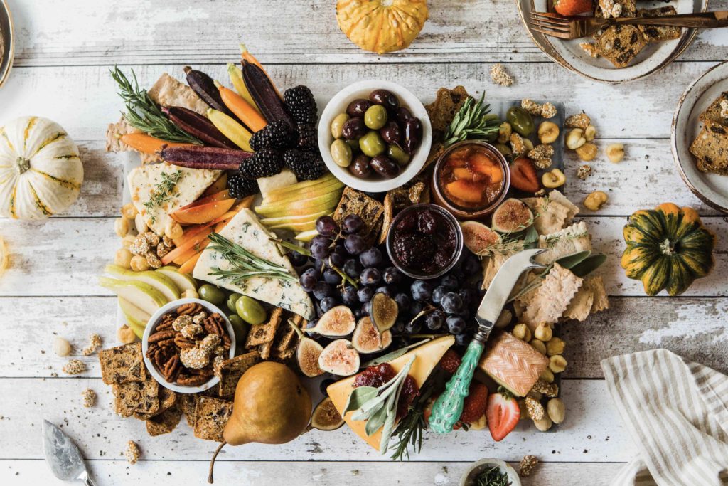 Plateau de saison composé de fromages d’automne