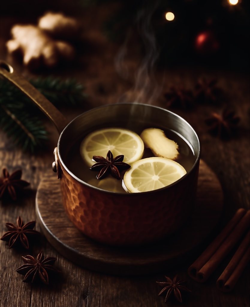 Vin blanc chaud de Noel aux épices, une variante originale, cocktails à base de vin