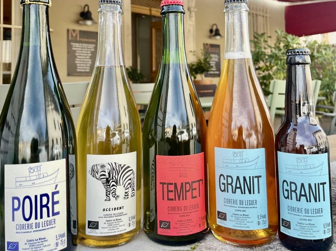 Cidre et poiré de la cidrerie du Leguer 