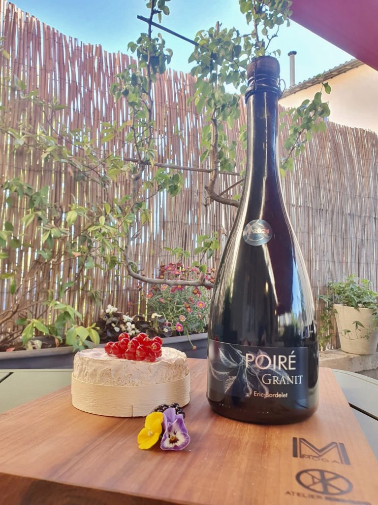 Cidre (Poiré) et fromage à croute fleurie