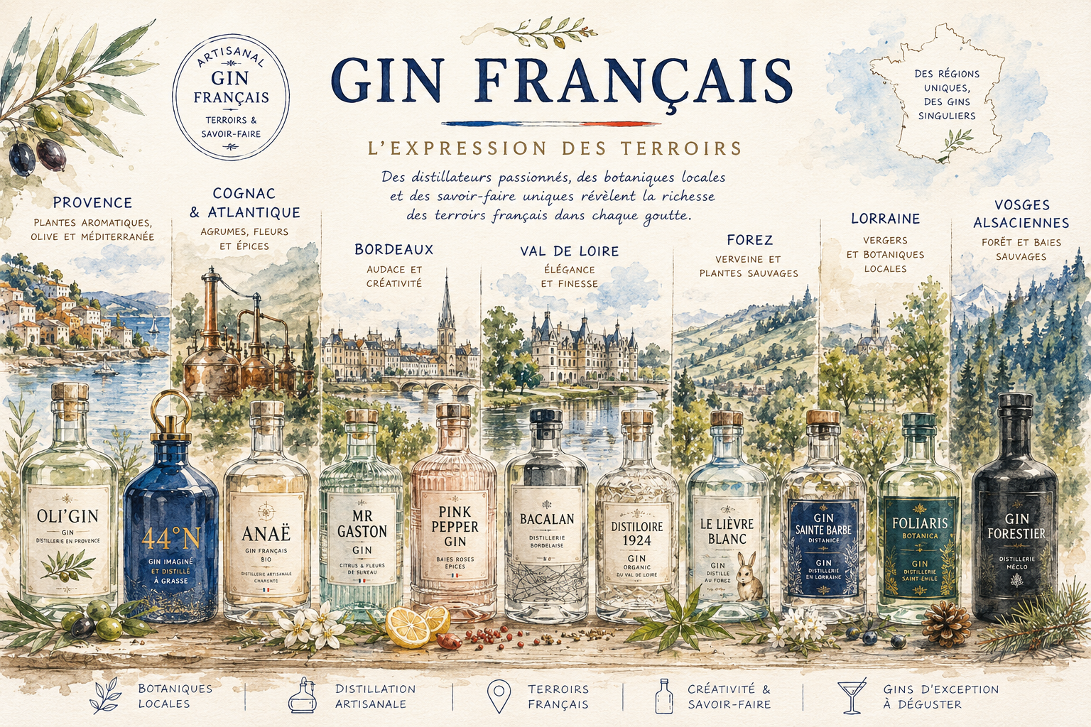 Gin français et terroirs